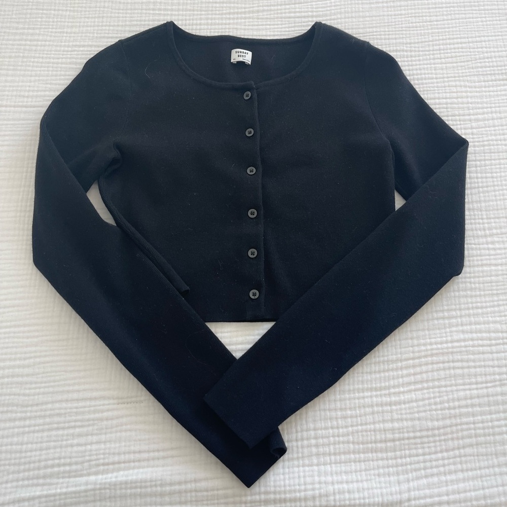 Sunday best black cardigan